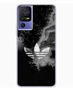 Чохол для TCL 605 з картинкою «Абстрактний дим Adidas»
