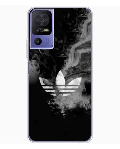 Чохол для TCL 605 з картинкою «Абстрактний дим Adidas»