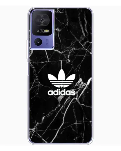 Чохол для TCL 605 з картинкою «Білий мармур Adidas»