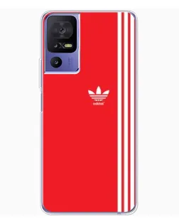 Чохол для TCL 605 з картинкою «Червоний мінімалізм Adidas»