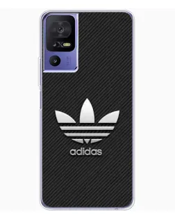 Чохол для TCL 605 з картинкою «Adidas Карбонова текстура»