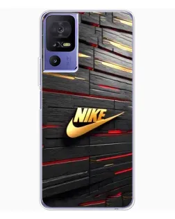 Чохол для TCL 605 з картинкою «Золотий Nike на металі»