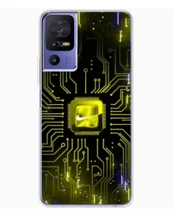 Чохол для TCL 605 з картинкою «Nike — золота іскра»