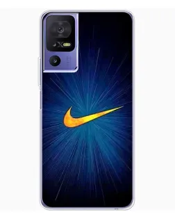 Чехол для TCL 605 с картинкой «Синий пульс Nike»