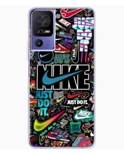 Чехол для TCL 605 с картинкой «Яркий коллаж Nike»
