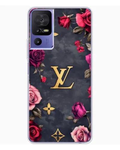 Чехол для TCL 605 с картинкой «Цветочный Louis Vuitton»