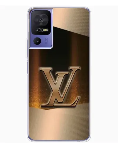 Чехол для TCL 605 с картинкой «LV — золотое сияние»
