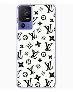 Чехол для TCL 605 с картинкой «Монохромный хаос LV»