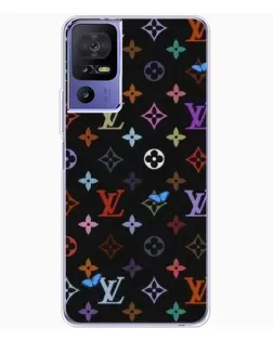 Чехол для TCL 605 с картинкой «Цветная монограмма LV»
