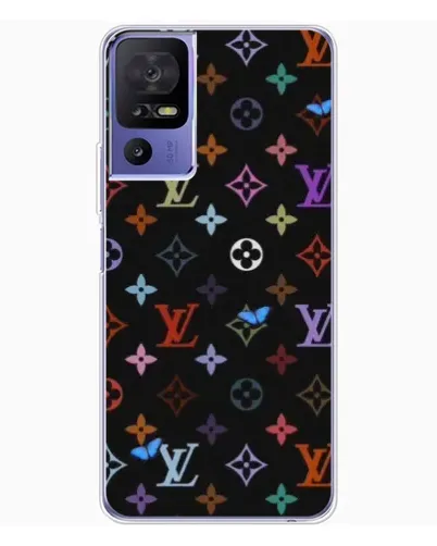 Чехол для TCL 605 с картинкой «Цветная монограмма LV»