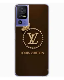 Чехол для TCL 605 с картинкой «LV — золотая печать»