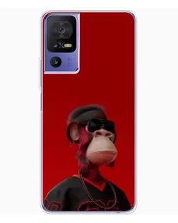 Чохол для TCL 605 з картинкою «Bored Ape в червоному» Чохол для TCL 605 з картинкою «Bored Ape в червоному»