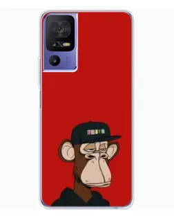 Чохол для TCL 605 з картинкою «Bored Ape — червоний фон» Чохол для TCL 605 з картинкою «Bored Ape — червоний фон»