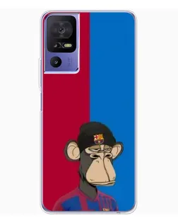 Чохол для TCL 605 з картинкою «Bored Ape — фанат Барси»