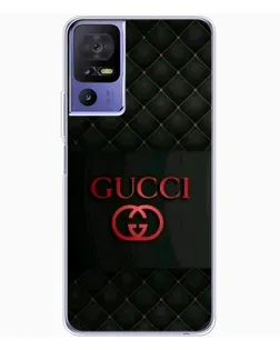 Чехол для TCL 605 с картинкой «Gucci — стеганый черный»