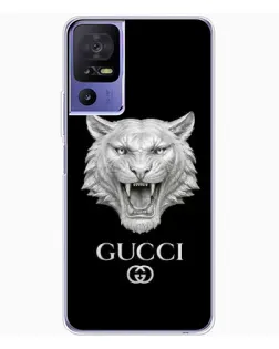 Чохол для TCL 605 з картинкою «Gucci — срібний лев»
