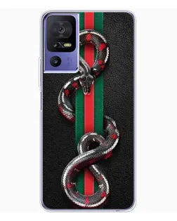 Чохол для TCL 605 з картинкою «Gucci — змія на смузі»