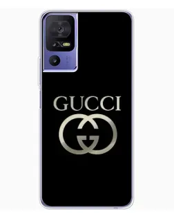 Чохол для TCL 605 з картинкою «Gucci — золото на чорному»