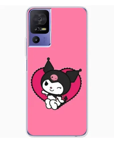 Чехол для TCL 605 с картинкой «Kuromi — любовь в сердце» Чехол для TCL 605 с картинкой «Kuromi — любовь в сердце»