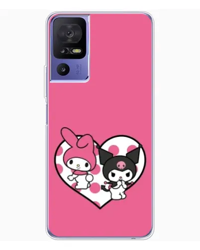 Чехол для TCL 605 с картинкой «Kuromi и My Melody» Чехол для TCL 605 с картинкой «Kuromi и My Melody»