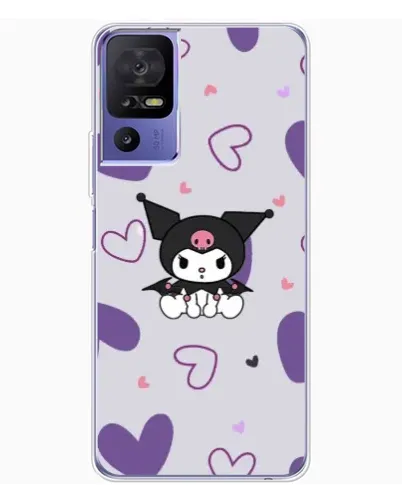 Чехол для TCL 605 с картинкой «Kuromi и лавандовые сердца» Чехол для TCL 605 с картинкой «Kuromi и лавандовые сердца»