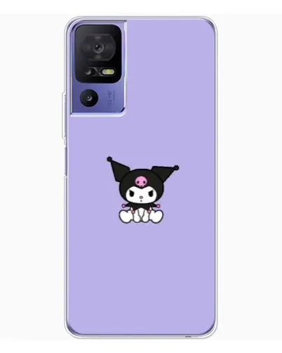 Чехол для TCL 605 с картинкой «Kuromi — фиолетовый минимализм» Чехол для TCL 605 с картинкой «Kuromi — фиолетовый минимализм»