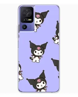 Чехол для TCL 605 с картинкой «Паттерн с Kuromi»