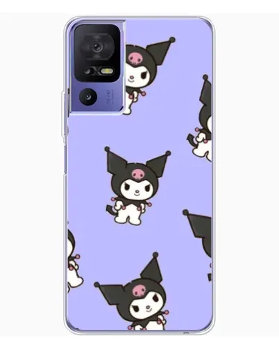 Чехол для TCL 605 с картинкой «Паттерн с Kuromi» Чехол для TCL 605 с картинкой «Паттерн с Kuromi»