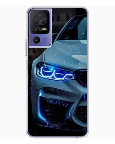 Чехол для TCL 605 с картинкой «Взгляд BMW с синими фарами» Чехол для TCL 605 с картинкой «Взгляд BMW с синими фарами»