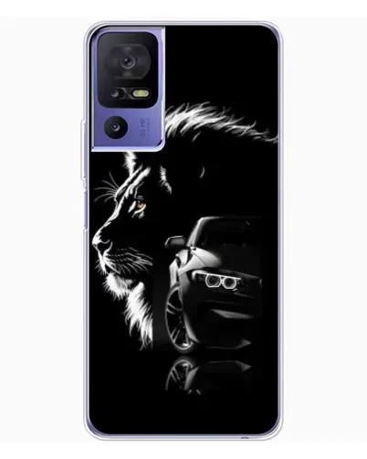 Чехол для TCL 605 с картинкой «BMW и лев» Чехол для TCL 605 с картинкой «BMW и лев»