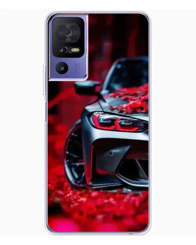 Чехол для TCL 605 с картинкой «Спортивная BMW и цветы» Чехол для TCL 605 с картинкой «Спортивная BMW и цветы»