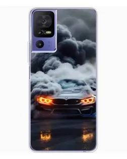 Чехол для TCL 605 с картинкой «BMW в дыму»