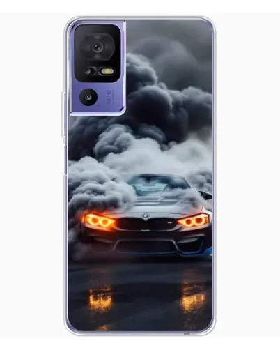 Чехол для TCL 605 с картинкой «BMW в дыму» Чехол для TCL 605 с картинкой «BMW в дыму»