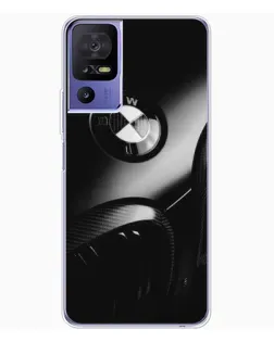 Чехол для TCL 605 с картинкой «Эмблема BMW — макро»