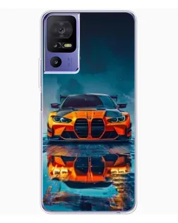 Чехол для TCL 605 с картинкой «BMW — золотая эмблема»