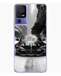 Чехол для TCL 605 с картинкой «BMW — акварельный дрифт»