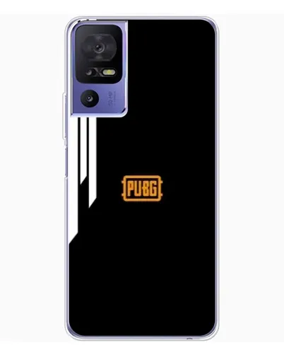 Чехол для TCL 605 с картинкой «PUBG — вертикальные линии»