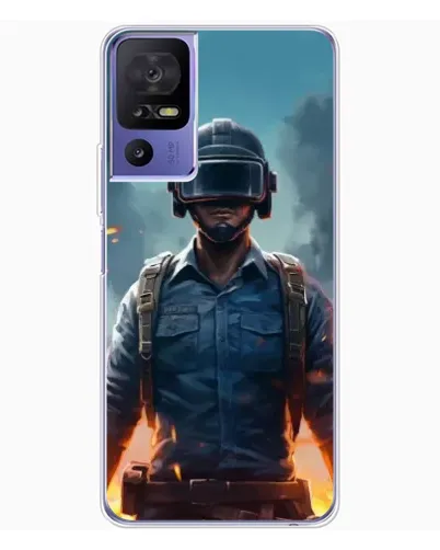 Чехол для TCL 605 с картинкой «PUBG — реалистичный герой»