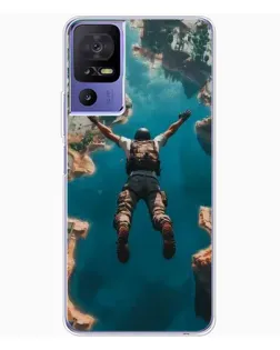 Чехол для TCL 605 с картинкой «PUBG — свободное падение»