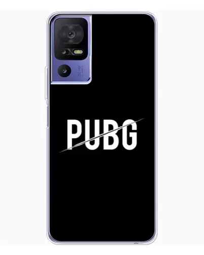 Чехол для TCL 605 с картинкой «PUBG — белый логотип»