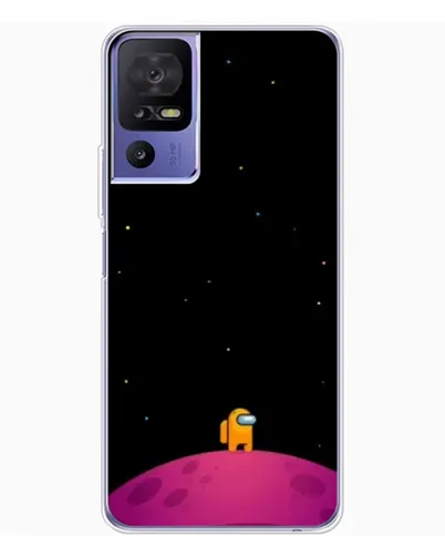 Чехол для TCL 605 с картинкой «Одинокий герой на планете»