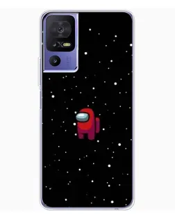 Чехол для TCL 605 с картинкой «Красный Among Us»