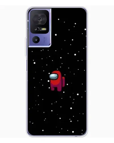Чехол для TCL 605 с картинкой «Красный Among Us»
