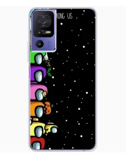 Чехол для TCL 605 с картинкой «Команда Among Us»