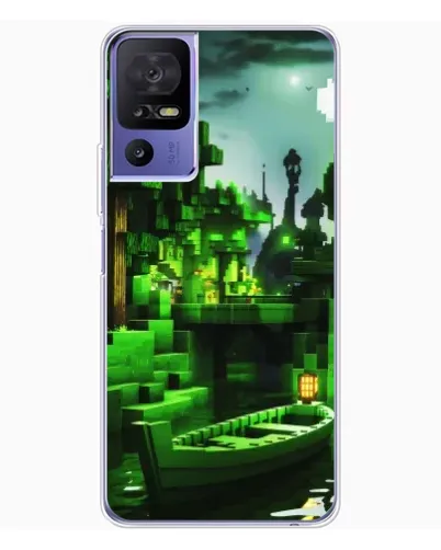 Чехол для TCL 605 с картинкой «Minecraft лесной пейзаж»