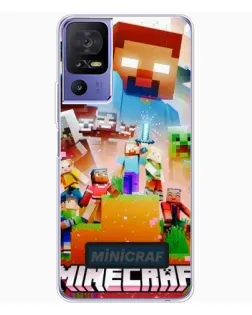 Чехол для TCL 605 с картинкой «Minecraft герои игры»