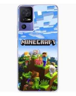 Чехол для TCL 605 с картинкой «Minecraft классический мир»