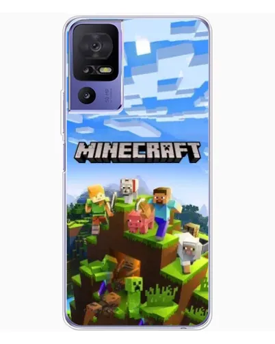 Чехол для TCL 605 с картинкой «Minecraft классический мир»