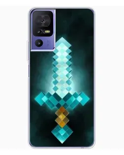 Чехол для TCL 605 с картинкой «Алмазный меч неон»