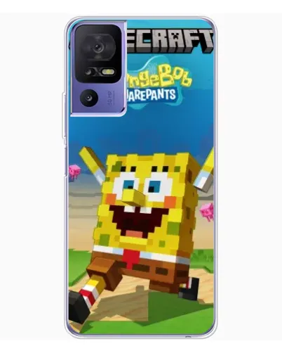 Чехол для TCL 605 с картинкой «Губка Боб Minecraft» Чехол для TCL 605 с картинкой «Губка Боб Minecraft»